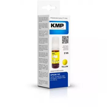 KMP E185 saderīga dzeltena tintes kasetne