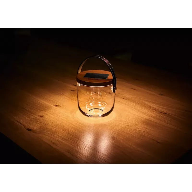 Galda lampa Krinner LUMIX Deco Glass Basic LED Caurspīdīgs Bambusa Stikls