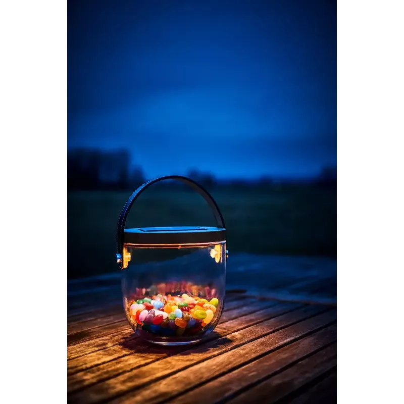 Galda lampa Krinner LUMIX Deco Glass Basic LED Caurspīdīgs Bambusa Stikls