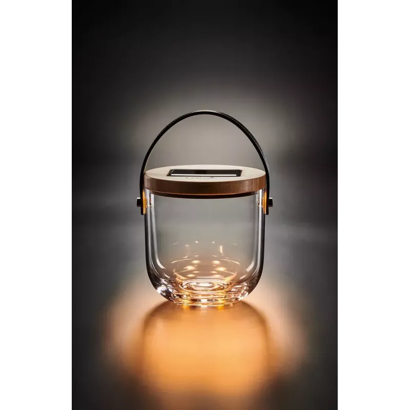 Galda lampa Krinner LUMIX Deco Glass Basic LED Caurspīdīgs Bambusa Stikls