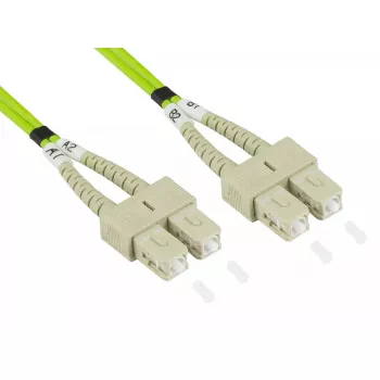 Šķiedras optikas kabelis Alcasa LW-805SC5 5 m SC zaļš