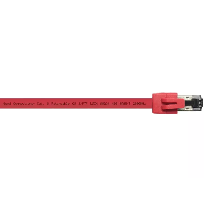 Tīkla kabelis Alcasa 8080-150R Sarkans 15 m Cat8.1 S/FTP