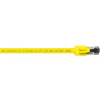 Tīkla kabelis Alcasa 8080-075Y Dzeltens 7.5m Cat8.1 S/FTP