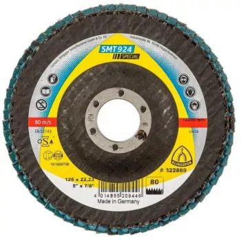 Abrazīvais mopa disks KLINGSPOR SMT 924 125x22.23 mm grauds 80