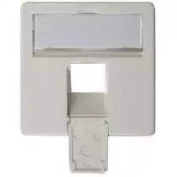 Telegärtner sejas plāksne 50×50 mm AMJ45 8/8 UP/O, alpu balta
