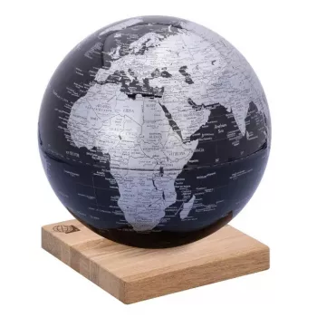 Politiskais globuss TROIKA EXPLORER 360° 25 cm Classic Table Black Silver