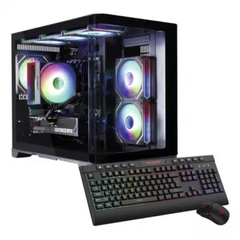 Darbstacija Hyrican PCK07804 — AMD Ryzen 7 5700X, 16 GB DDR4, 1 TB SSD, NVIDIA GeForce RTX 5070, Windows 11 Home, 750 W, Melna