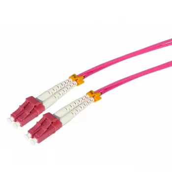 Šķiedru optikas kabelis Tecline 798LS00 LC SC OM4 0.5 m Rozā Violeta