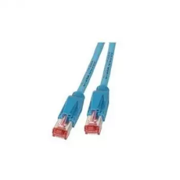 Tīkla kabelis EFB Elektronik RJ45 S/FTP Cat6a RJ-45 0,5 m Zils