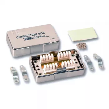 Savienojuma kārba tīkla kabeļiem EFB Elektronik 37596.2, Cat6, sudraba