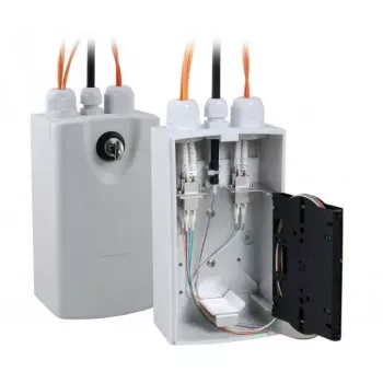 Šķiedru optikas adapteris EFB Elektronik LOGON LFH015 LC/SC, pelēks, plastmasas korpuss, 103×93×185 mm