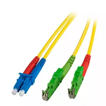 Optiskās šķiedras kabelis EFB Elektronik O0937.30 E-2000 (LSH) LC OS2 30 m Dzeltens