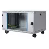 Sienas stiprinājuma skapis EFB Elektronik 691712VGR.60, 12U, 19 inch, 600x600x600 mm, pelēks