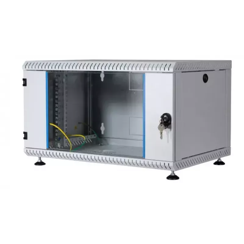 Sienas stiprinājuma skapis EFB Elektronik 691712VGR.60, 12U, 19 inch, 600x600x600 mm, pelēks