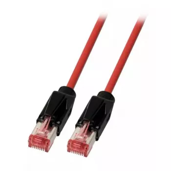 Tīkla kabelis EFB Elektronik K8048PUI10 Cat6a S/FTP (S‑STP) 10 m RJ‑45 apzeltīti kontakti, Melns/Sarkans