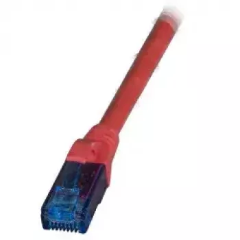 Tīkla kabelis EFB Elektronik K8109RT.10 — Cat6a U/UTP, 10 m, RJ-45 uz RJ-45, zeltīti kontakti, sarkans