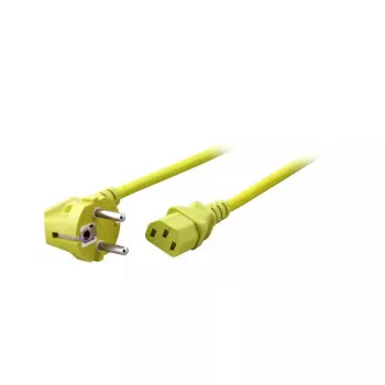 Strāvas kabelis EFB Elektronik EK588GE.3V2 — dzeltens, 3 m, Type F uz C13, 250 V 10 A
