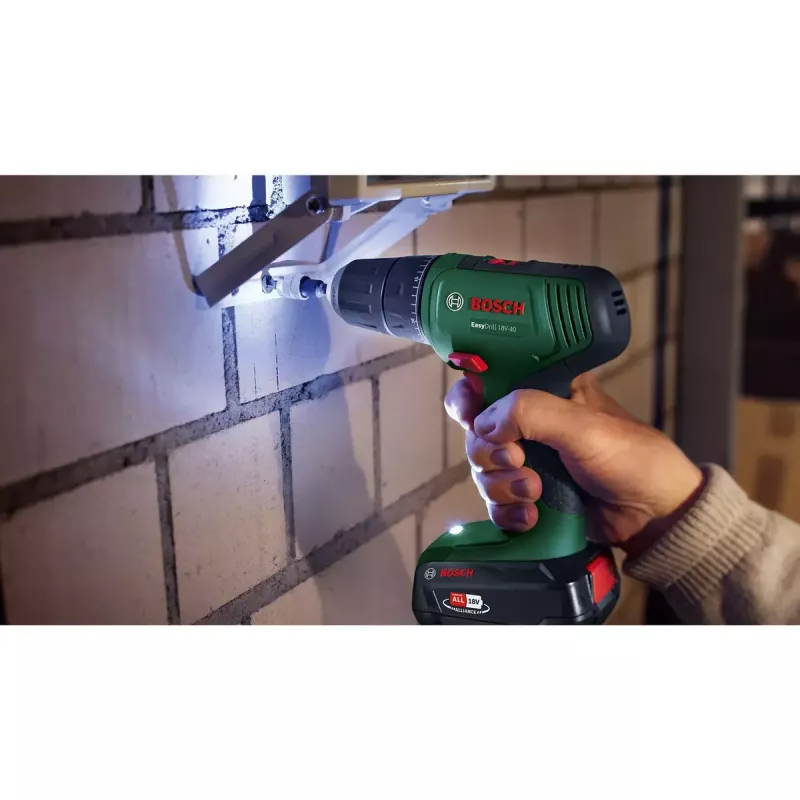 Bezvadu urbjmašīna Bosch EasyDrill 18V-40, 2 ātrumi, 13 mm bezatslēgas patrona