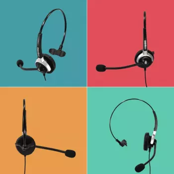 Austiņas GEQUDIO WA9001 vadu, galvas saite, supra-aural, melnas