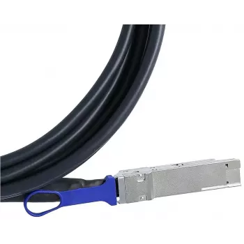 BlueOptics QDD-400-CU2M-BL InfiniBand optiskā šķiedra kabelis 2 m QSFP-DD Melns