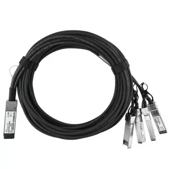 Tīkla kabelis BlueOptics DAC-Q28-4S28-25G-2M-BL QSFP28 4xSFP28 InfiniBand 2m Melns