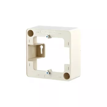 MetzConnect 130829-01-I sienas plāksne / slēdža pārsegs, pērļu balts, 85×85 mm, 36 mm dziļums