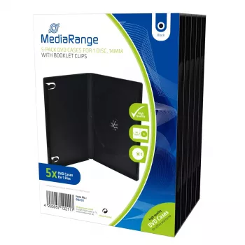 DVD korpuss MediaRange BOX30 Melns (5 iepakojumā)