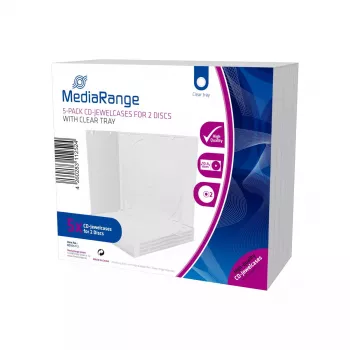CD korpuss Double MediaRange Caurspīdīgs 10 mm