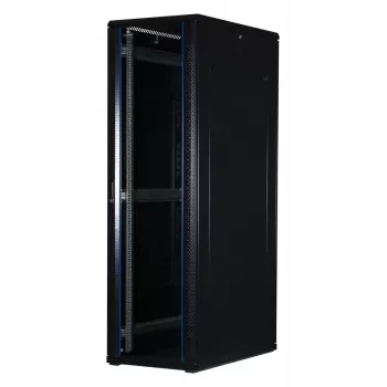 Servera skapis 42U Rockstable RS19-6042 ar rūdītu stiklu