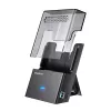 Doku stacija GrauGear G-3502-AC 2.5 collu/3.5 collu SATA HDD/SSD, USB 3.2 Gen 1 Type-B, 6 Gbit/s, 12V/1.5A, melna/caurspīdīga