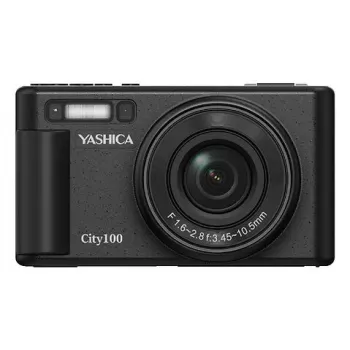 Kompaktkamera Yashica City 100 72 MP CMOS Melna 3x optiskais tālummaiņa