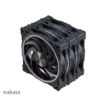 Akasa SOHO AR LED 12 cm RGB 3 gabalu korpusa ventilatoru komplekts