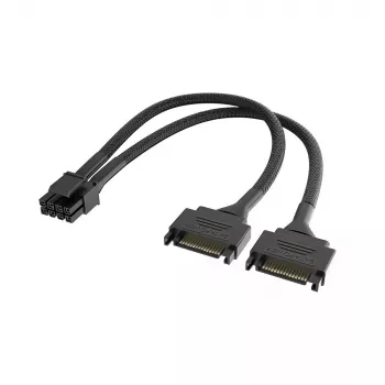 Akasa Dual SATA uz 8-pin CPU adaptera kabelis (AK-CBPW33-15) 15 cm