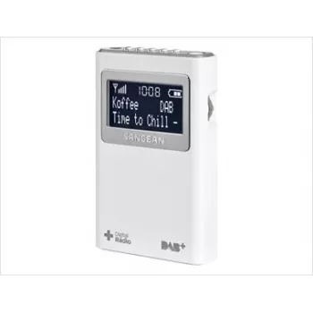 Portatīvais radio Sangean DPR-39 DAB+ FM LCD Balts
