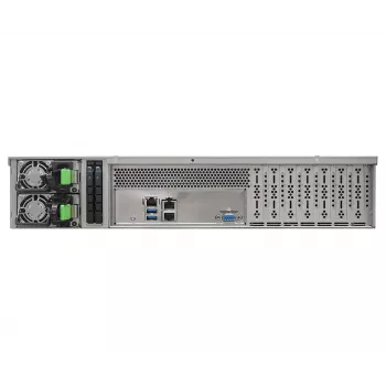 Servera barebone ASRock 2U12L2S-SIENA (2U) — AMD SoC, Socket SP6, 12×3.5 collu + 2×2.5 collu sloti, 800W barošanas bloks, DDR5 līdz 96GB