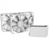 APNX FP1-120 120 mm korpusa ventilatori 3 komplektā balts