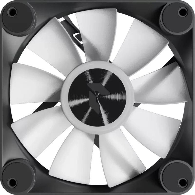 Korpusa ventilators APNX FP1-R 120 mm, melns, reversā gaisa plūsma, 3 gab.