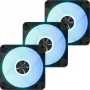 Korpusa ventilators APNX FP1-R 120 mm, melns, reversā gaisa plūsma, 3 gab.
