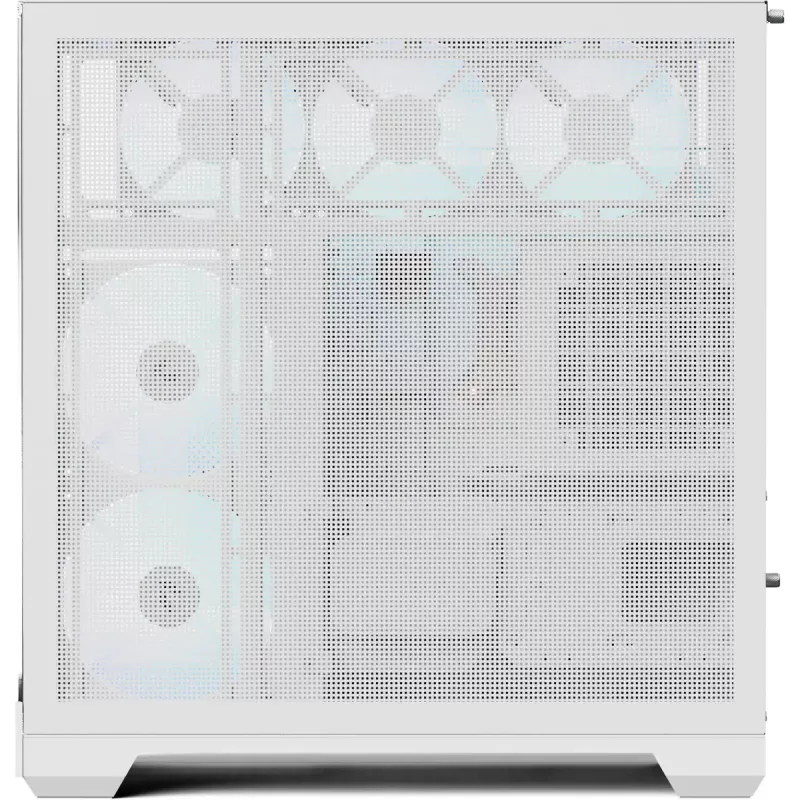 Torņa PC korpuss APNX V2-F-WT-v1, balts, trīs rūdīta stikla paneļi