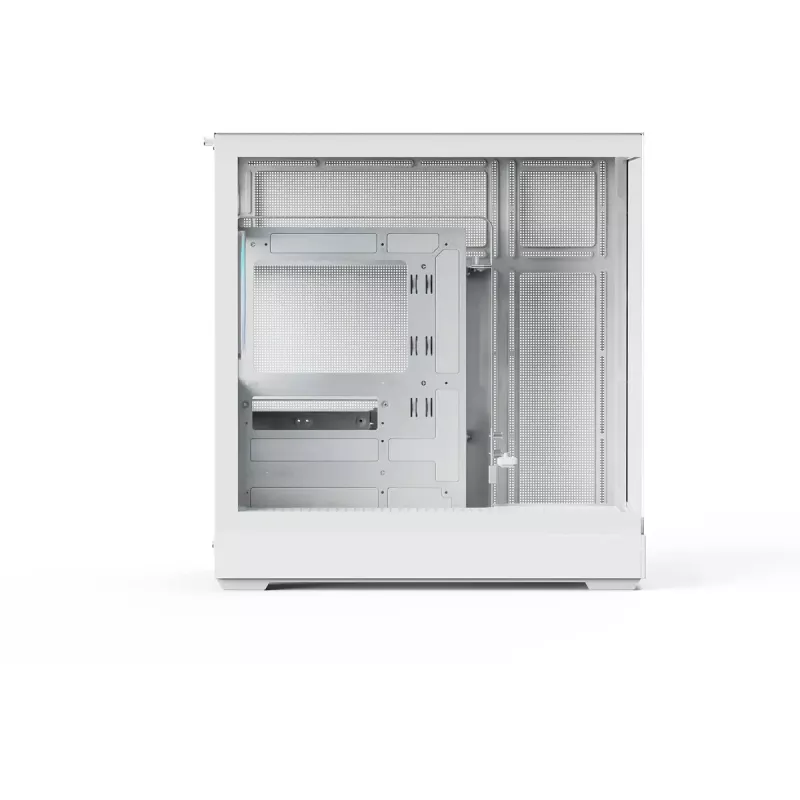 Torņa PC korpuss APNX V2-F-WT-v1, balts, trīs rūdīta stikla paneļi