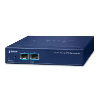 Tīkla mediju pārveidotājs EFB Elektronik XT-915A — 2-portu 10G/1G SFP+ metāla korpuss, zils