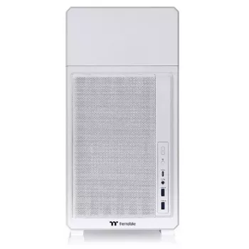 Datora korpuss THERMALTAKE TR300 TG Snow White vidējais tornis, rūdīta stikla sānu panelis