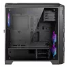 PC korpuss AZZA STORM ARGB Full Tower — Melns, ATX/Micro-ATX/EATX, 2x 3.5 inch + 6x 2.5 inch sloti, ARGB ventilatori priekšā un aizmugurē