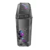 PC korpuss AZZA STORM ARGB Full Tower — Melns, ATX/Micro-ATX/EATX, 2x 3.5 inch + 6x 2.5 inch sloti, ARGB ventilatori priekšā un aizmugurē