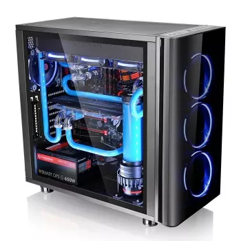 PC korpuss Thermaltake View 31 TG Midi Tower Melns