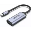 USB-C uz HDMI adapteris Unitek V1416B, pelēks, viena porta video izvade