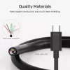 UNITEK USB kabelis C14103BK-1.5M USB 3.2 Gen 1 USB A USB C Melns 1.5m