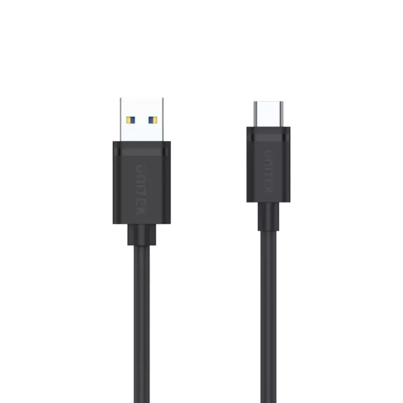 UNITEK USB kabelis C14103BK-1.5M USB 3.2 Gen 1 USB A USB C Melns 1.5m