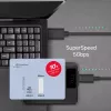UNITEK USB kabelis C14103BK-1.5M USB 3.2 Gen 1 USB A USB C Melns 1.5m