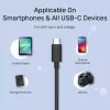UNITEK USB kabelis C14103BK-1.5M USB 3.2 Gen 1 USB A USB C Melns 1.5m